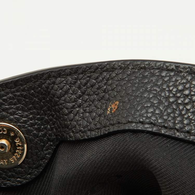 Pre Owned Coach Black Leather Edie 28 Satchel