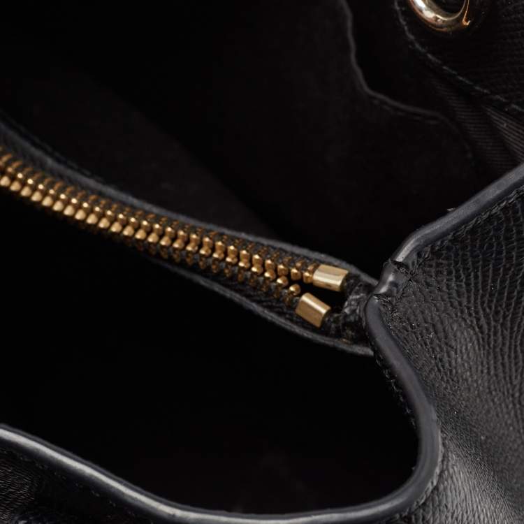 Pre Owned Coach Black Leather Minetta Satchel