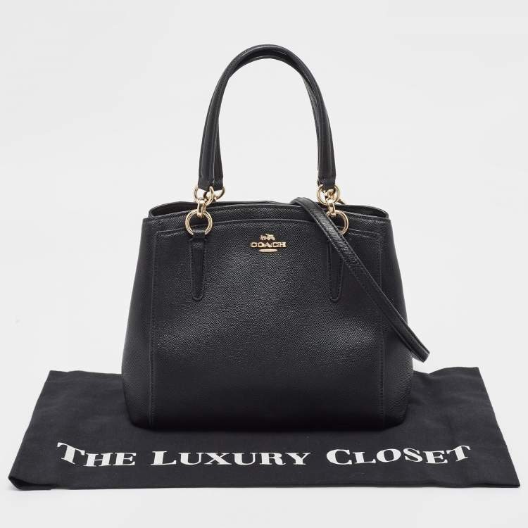 Pre Owned Coach Black Leather Minetta Satchel