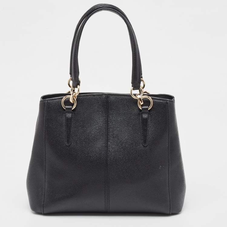 Pre Owned Coach Black Leather Minetta Satchel