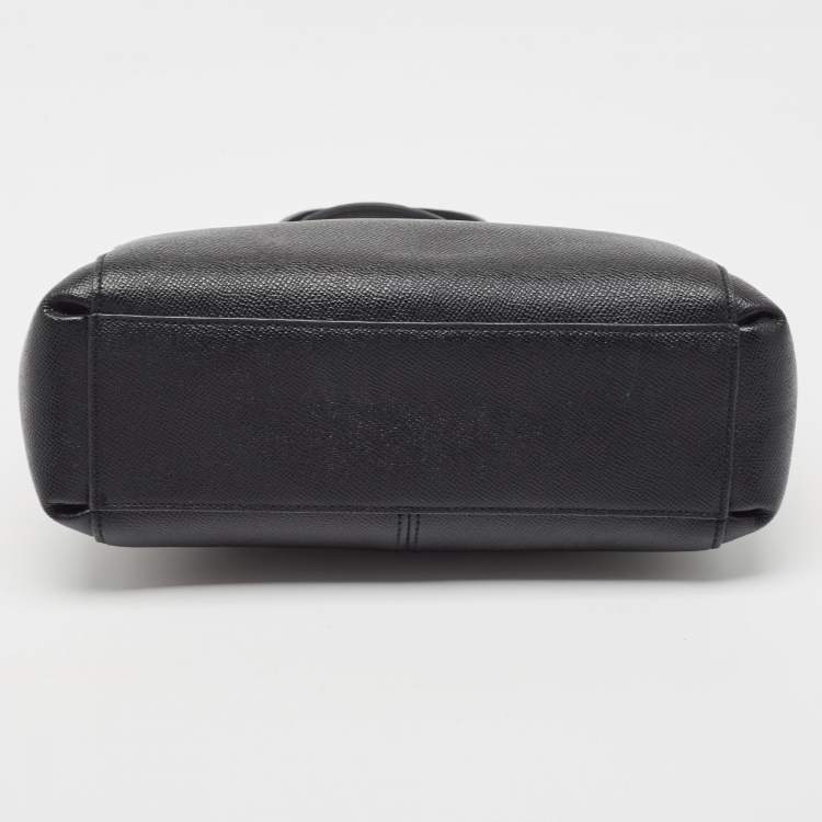 Pre Owned Coach Black Leather Minetta Satchel