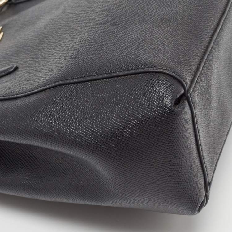 Pre Owned Coach Black Leather Minetta Satchel