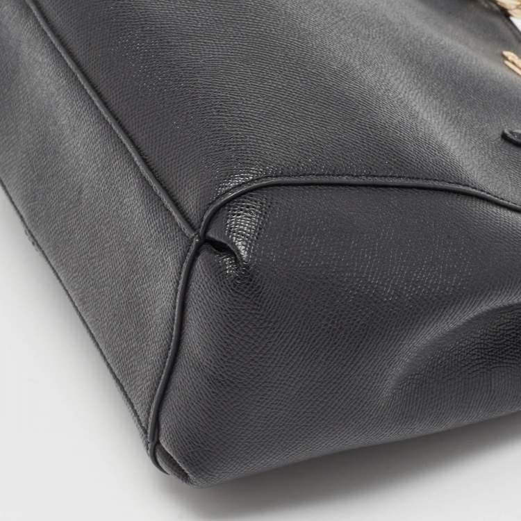 Pre Owned Coach Black Leather Minetta Satchel