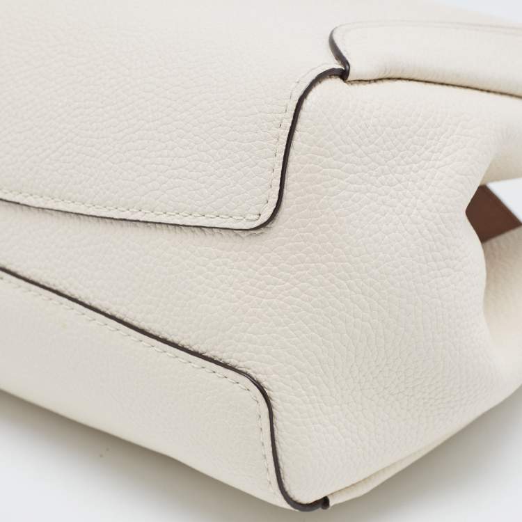 Pre Owned Coach Off White Leather Hadley Hobo