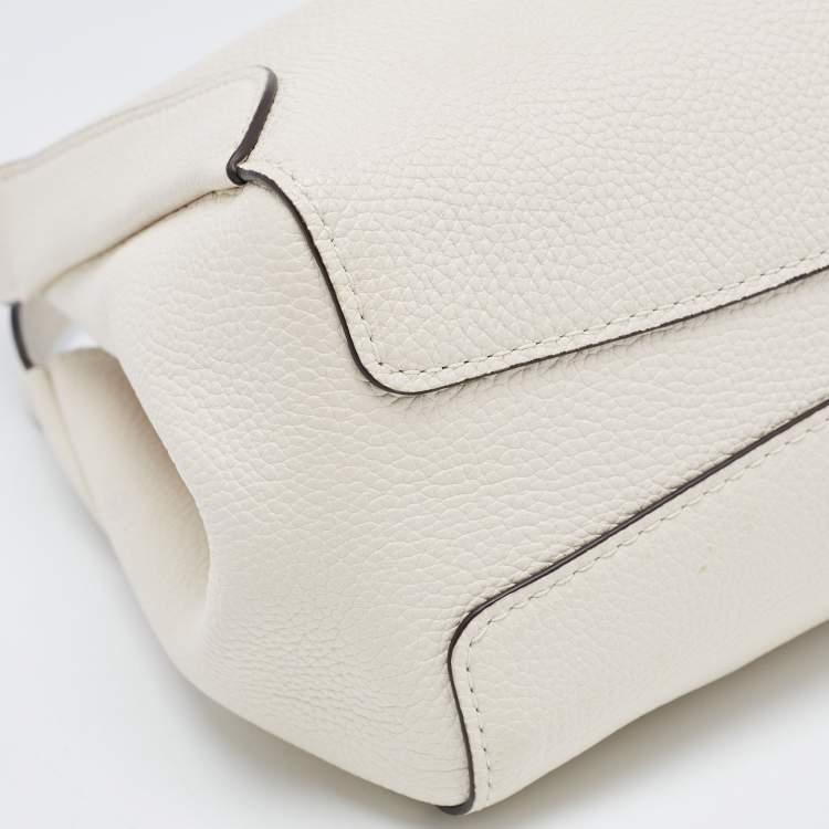 Pre Owned Coach Off White Leather Hadley Hobo