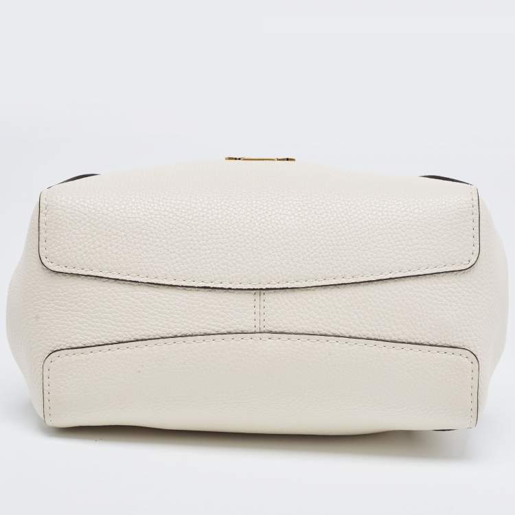 Pre Owned Coach Off White Leather Hadley Hobo