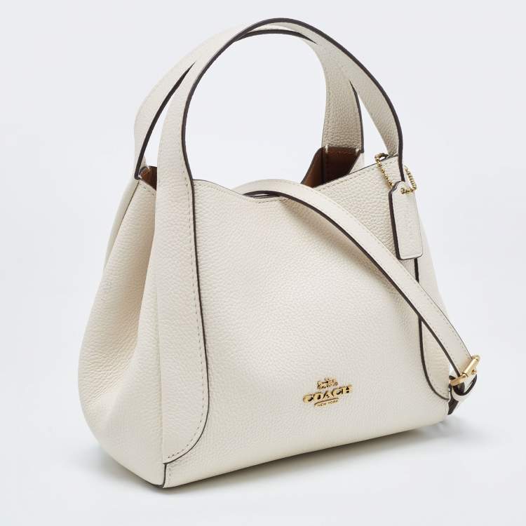 Pre Owned Coach Off White Leather Hadley Hobo