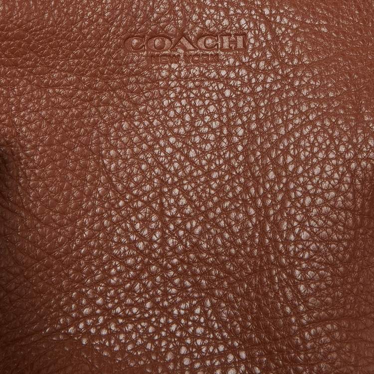 مملوكة مسبقًا Coach Brown Leather Zip Carryall Satchel
