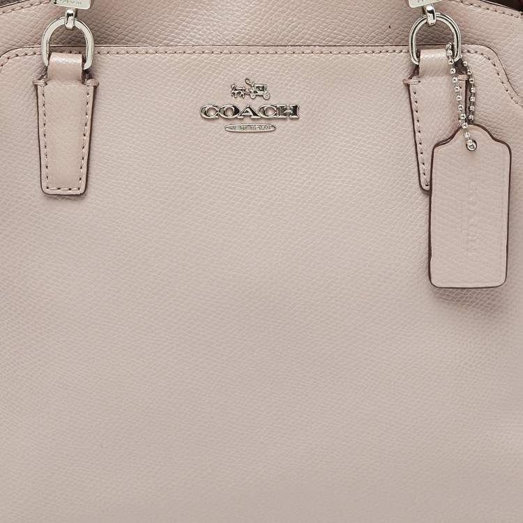 Pre Owned Coach Beige Leather Minetta Satchel