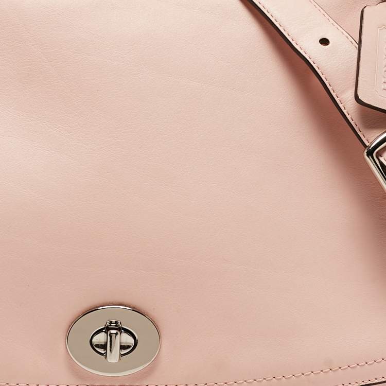Pre Owned Coach Blush Pink Leather Legacy Romy Top Handle Bag 