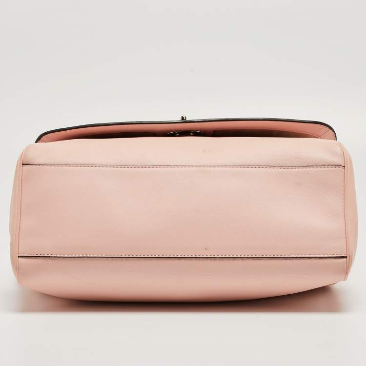 Pre Owned Coach Blush Pink Leather Legacy Romy Top Handle Bag 