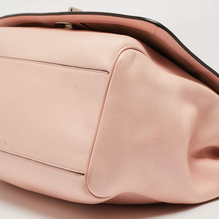 Pre Owned Coach Blush Pink Leather Legacy Romy Top Handle Bag 