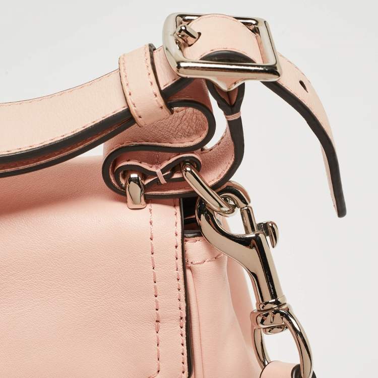Pre Owned Coach Blush Pink Leather Legacy Romy Top Handle Bag 