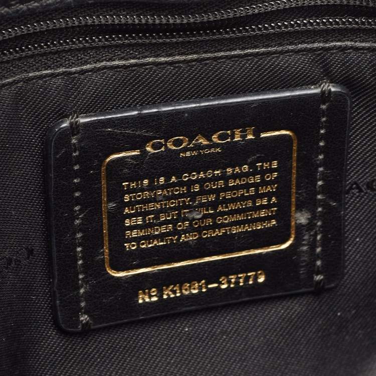 Pre Owned Coach Black Leather Mercer 24 Satchel