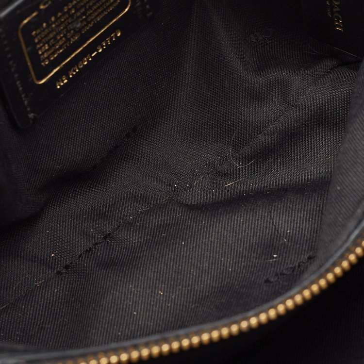 Pre Owned Coach Black Leather Mercer 24 Satchel
