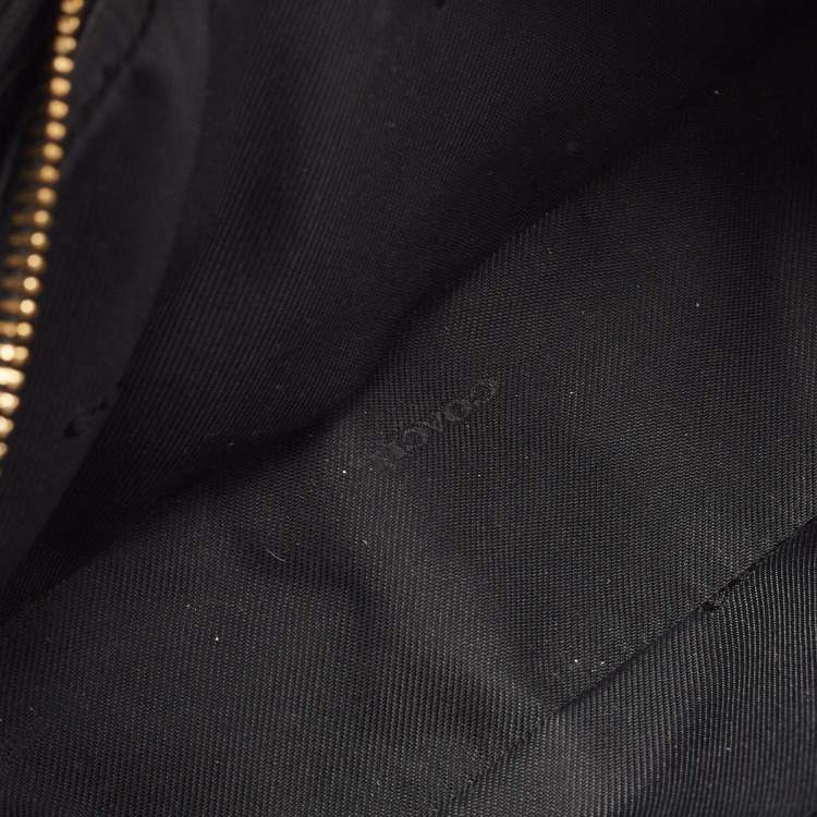 Pre Owned Coach Black Leather Mercer 24 Satchel