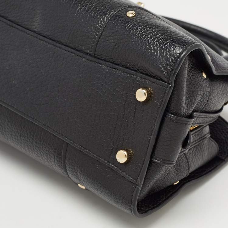 Pre Owned Coach Black Leather Mercer 24 Satchel