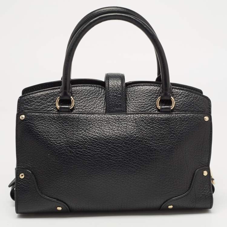 Pre Owned Coach Black Leather Mercer 24 Satchel