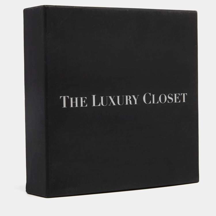 Pre Owned Coach Black Signature Canvas Zip Skinny ID Case