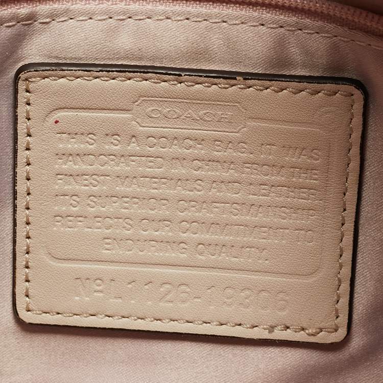 Pre Owned Coach Ivory Leather Kristin Hobo
