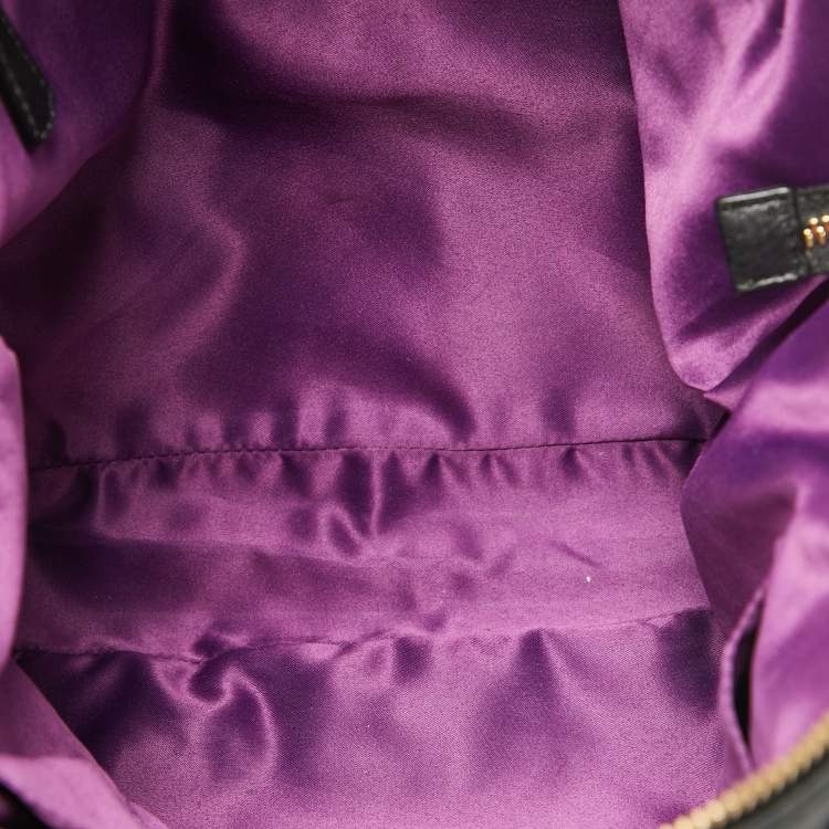 Pre Owned Coach Black Leather Sophia Madison Tote