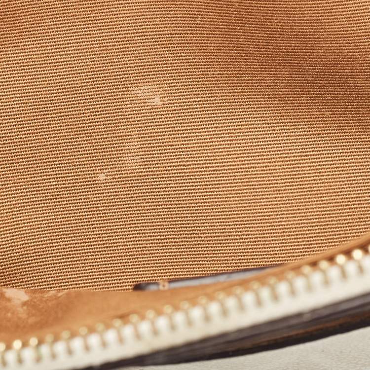 Pre Owned Coach Off White Signature Coated Canvas Serena Satchel