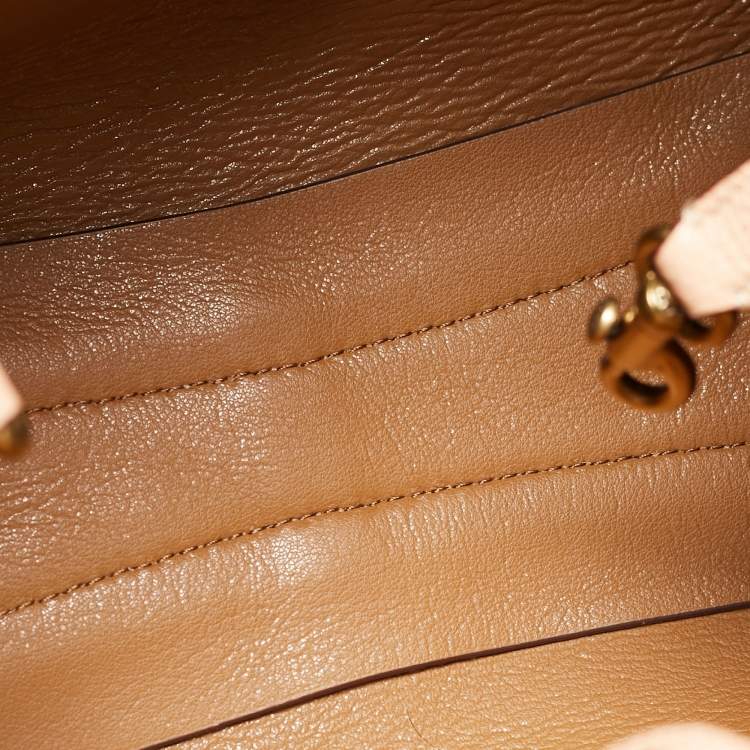 Pre Owned Coach Orange Pebbled Leather Hadley 21 Hobo