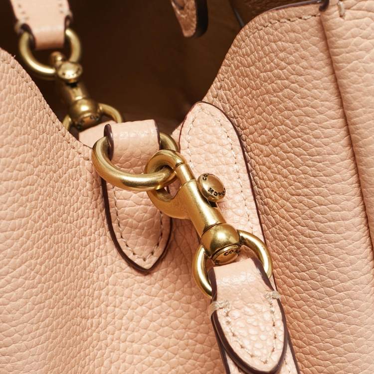 Pre Owned Coach Orange Pebbled Leather Hadley 21 Hobo