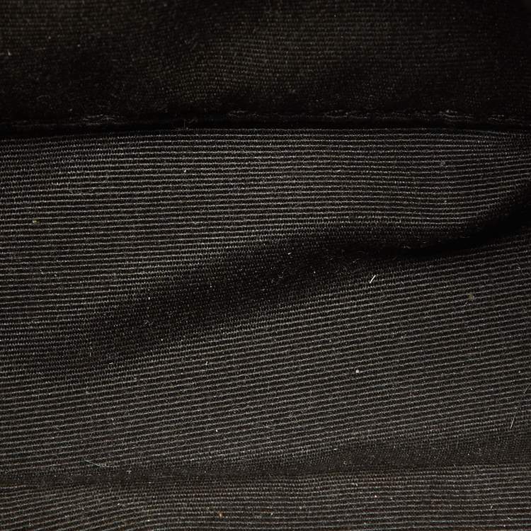 Pre Owned Coach Brown/Black Signature Coated Canvas and Leather Zip Crossbody Bag