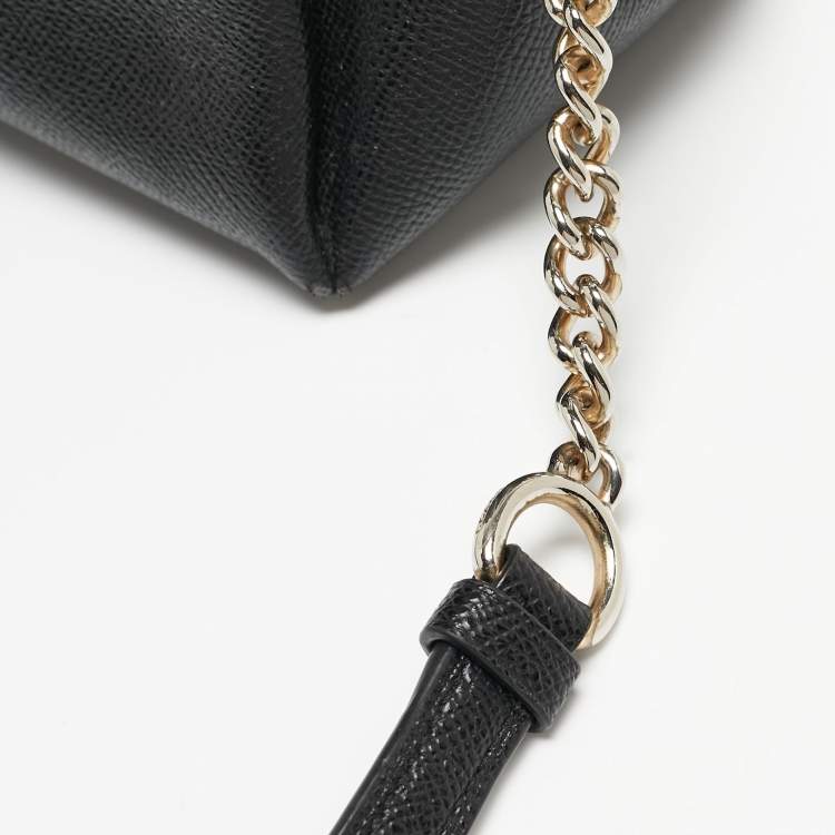 Pre Owned Coach Black Leather Mini Sage Carryall Satchel
