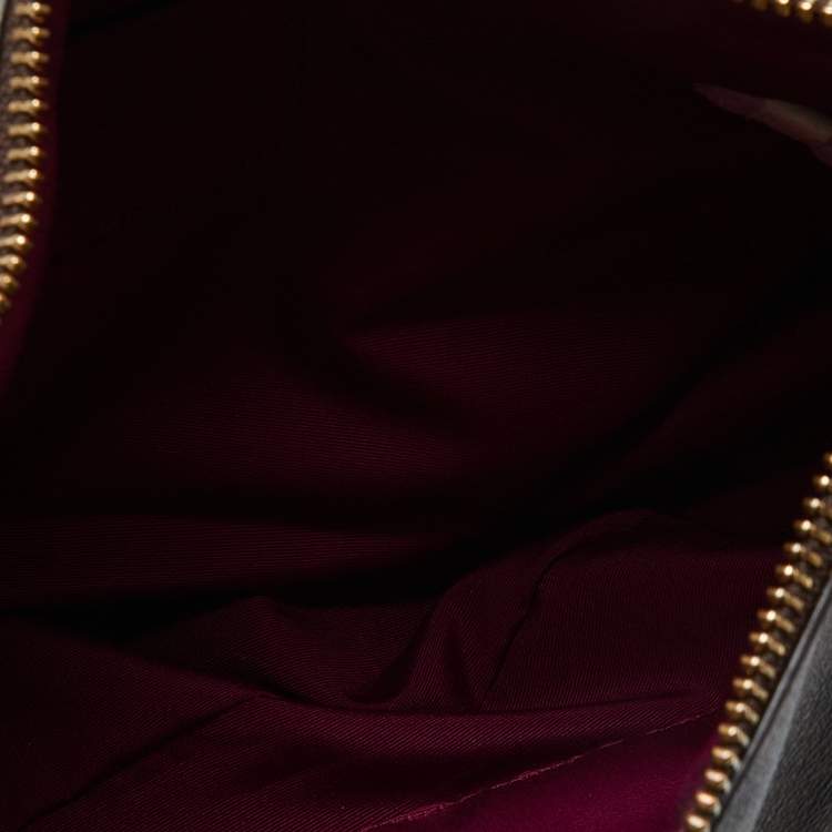Pre Owned Coach Purple/Brown Signature Coated Canvas and Leather Harley Hobo