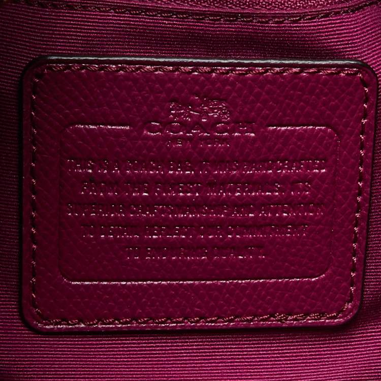Pre Owned Coach Purple/Brown Signature Coated Canvas and Leather Harley Hobo