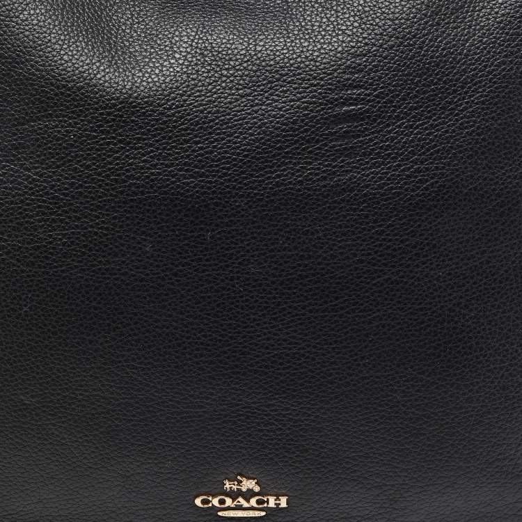 Pre Owned Coach Black Leather Chelsea Hobo
