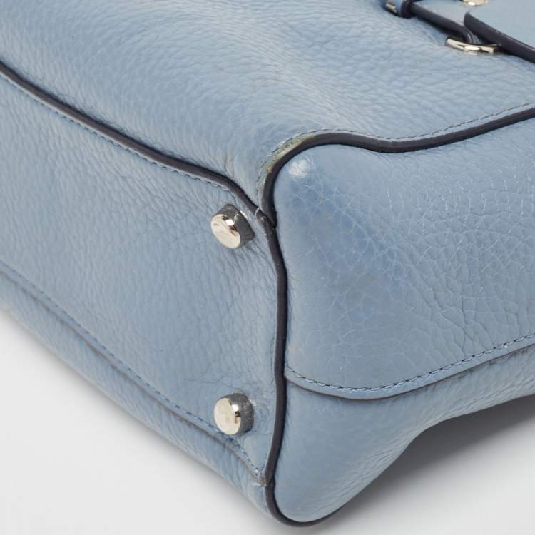 Pre Owned Coach Blue Leather Swagger 20 Tote