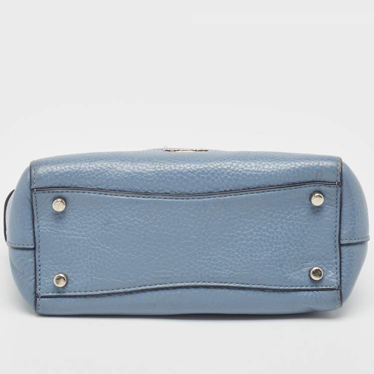 Pre Owned Coach Blue Leather Swagger 20 Tote