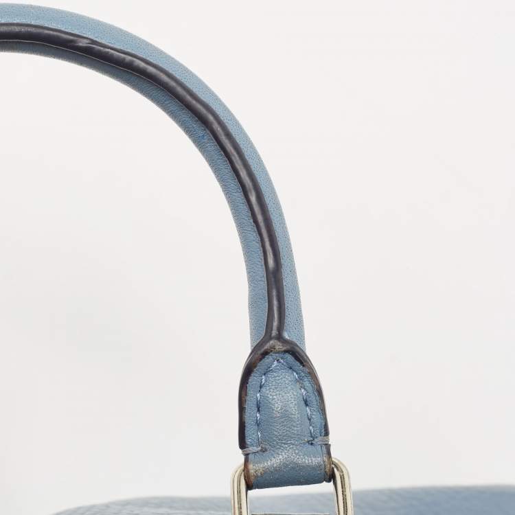 Pre Owned Coach Blue Leather Swagger 20 Tote