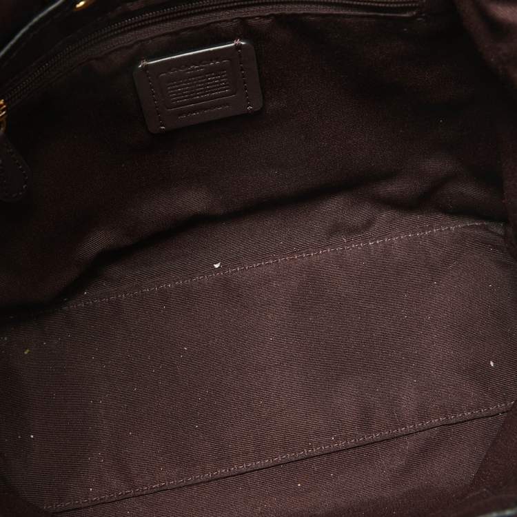 Pre Owned Coach Black Leather Andy Drawstring Bucket Bag