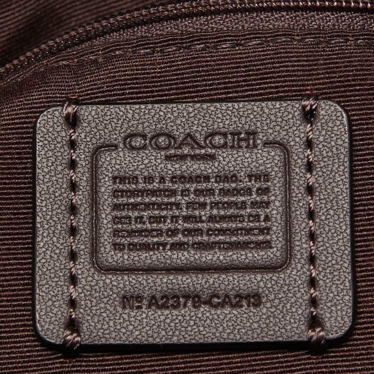 Pre Owned Coach Black Leather Andy Drawstring Bucket Bag