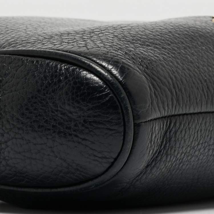 Pre Owned Coach Black Leather Carrie Crossbody Bag