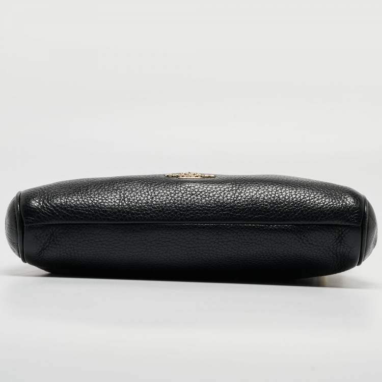 Pre Owned Coach Black Leather Carrie Crossbody Bag