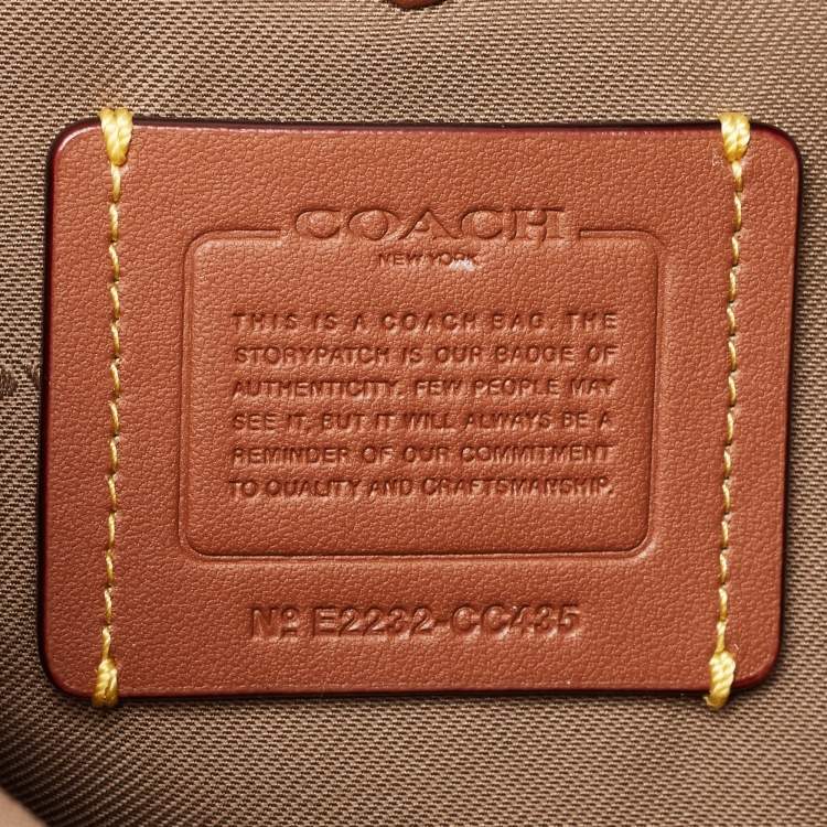 Pre Owned Coach Taupe Leather Cary Hobo