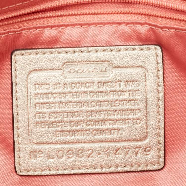 Pre Owned Coach Metallic Silver/Black Python Embossed Leather Flap Clutch