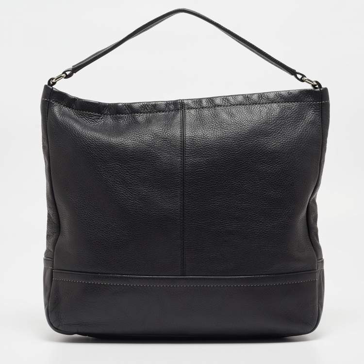 Pre Owned Coach Black Leather Park Hobo