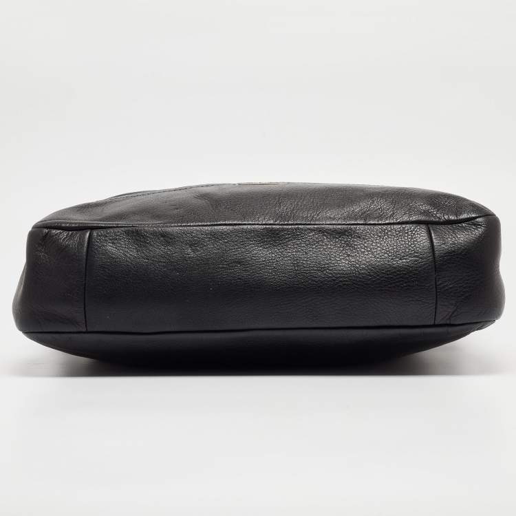 Pre Owned Coach Black Leather Park Hobo
