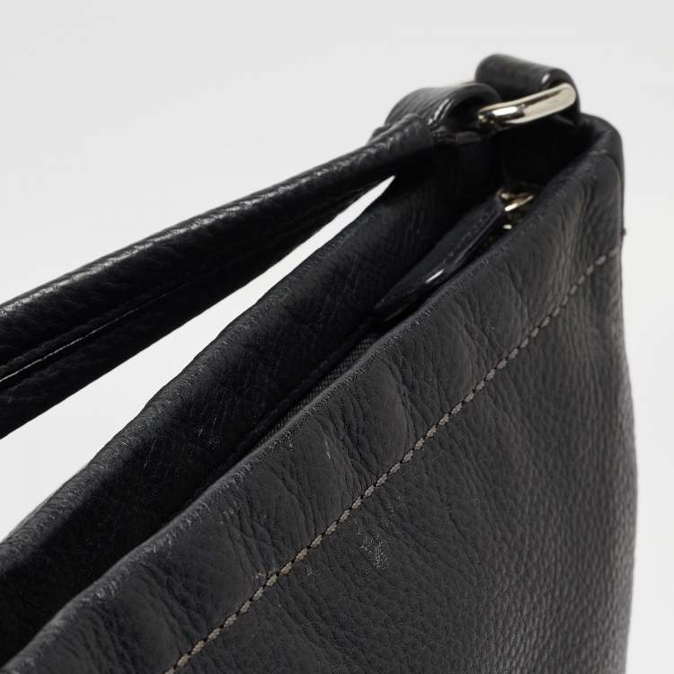 Pre Owned Coach Black Leather Park Hobo