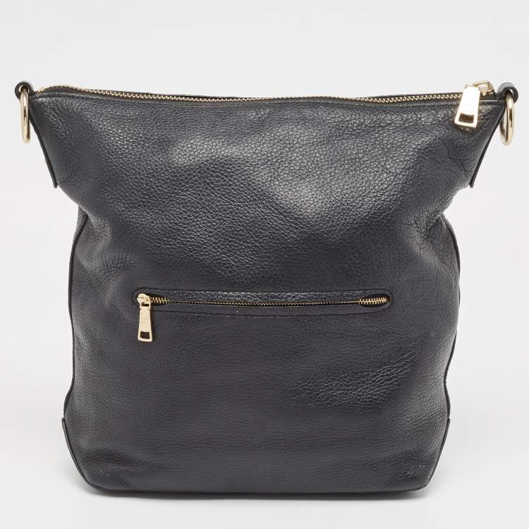 Pre Owned Coach Black Leather Abby Duffle Bag