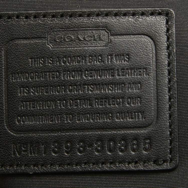 Pre Owned Coach Cream Leather Borough Tote