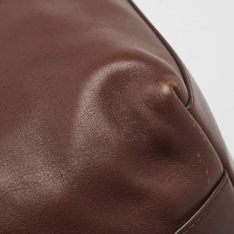 Pre Owned Coach Brown Leather Legacy Tassel Shoulder Bag