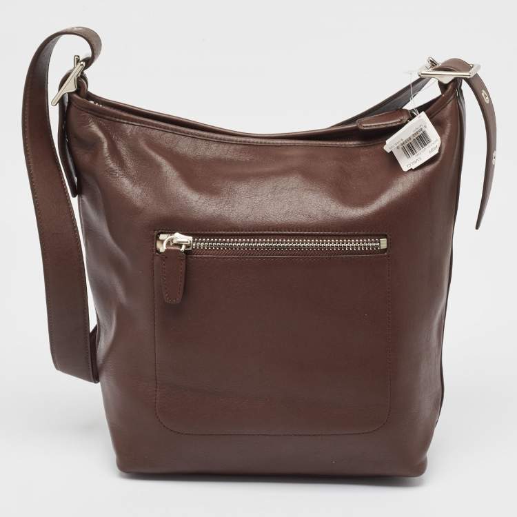 Pre Owned Coach Brown Leather Legacy Tassel Shoulder Bag