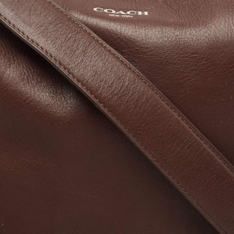 Pre Owned Coach Brown Leather Legacy Tassel Shoulder Bag